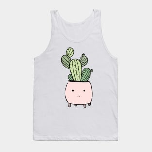 Cactus in pink flowerpot Tank Top